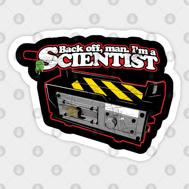 Back Off Man Sticker by synaptyx